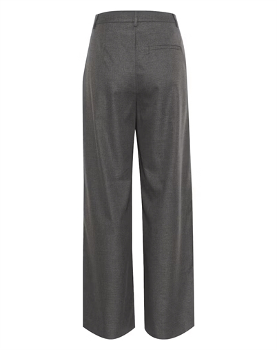 Gestuz - GZPaula Wide Bukser - Dark Grey Melange